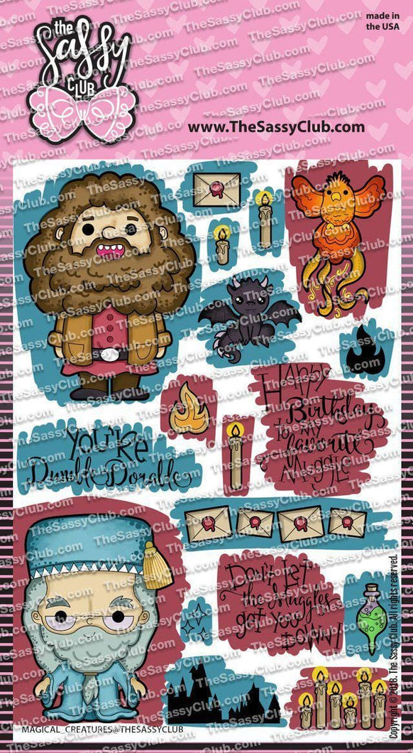 Magical Creatures-The Sassy Club-clear stamps,February,february stamps,hagrid,harry potter,magical creatures,pop,spo-disabled