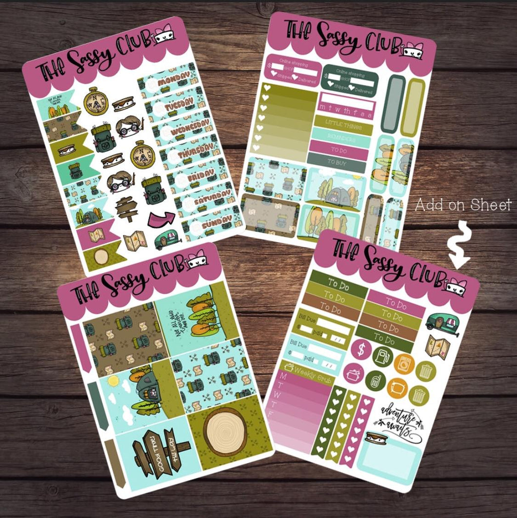 Sticker Sheet 4x6-The Sassy Club-kit,mini kit,spo-disabled,stickers
