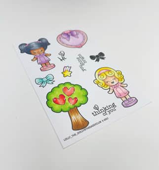 Lolly the Dolly The Sassy Club Clear Stamps