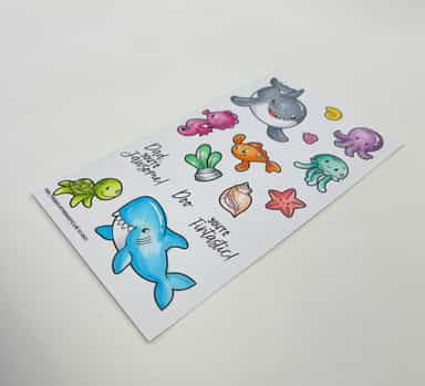 Fish Friends The Sassy Club Clear Stamps