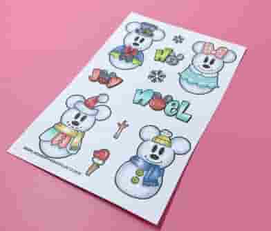 Snow Mouse The Sassy Club Planner Stamps