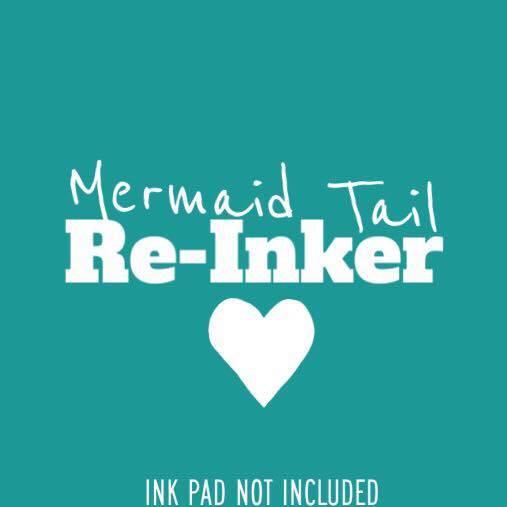 Mermaid Tail Re-inker (Not An InkPad)-The Sassy Club-affordable ink pads,Fast Drying Ink,High Quality Stamp Ink,ink pad for stamping,ink pad green,ink pads,ink pads for stamps,pigment ink pad,spo-disabled,Stamp Ink,teal stamp ink